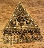 Mooie 925 zilveren broche/ ketting hanger made in Israël, Ophalen of Verzenden, Gebruikt, Zilver, Zilver