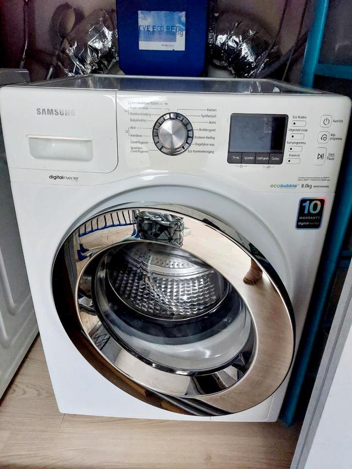 Samsung wasmachine ecobubble, Witgoed en Apparatuur, Wasmachines, Zo goed als nieuw, 8 tot 10 kg, 1200 tot 1600 toeren, Energieklasse A of zuiniger