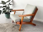 Vintage Getama GE290 Fauteuil door Hans J. Wegner, Huis en Inrichting, Stoelen, Gebruikt, Info@getama.com, Ophalen of Verzenden