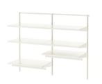 5 meter 40 cm IKEA Boaxel planken roedes wandsysteem wit, Ophalen, Zo goed als nieuw