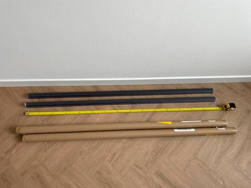 NIEUW! 2x QAZQA rail 3-fase 1,5 meter zwart, Huis en Inrichting, Lampen | Spots, Nieuw, Plafondspot of Wandspot, Metaal of Aluminium