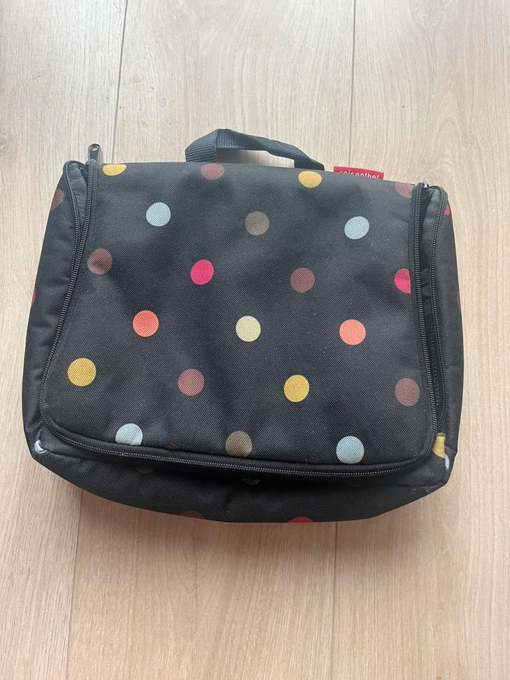 Reisenthel toilettas xl dots, Sieraden, Tassen en Uiterlijk, Toilettassen, Gebruikt, Zwart, Ophalen of Verzenden