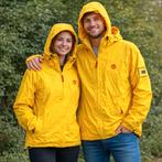 2 Dynawork Sailwear regenjassen geel S en XL, Caravans en Kamperen, Regenkleding, Ophalen of Verzenden, Zo goed als nieuw, Regenjas