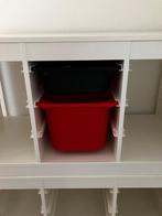 IKEA Trofast 2x wit met 3 bakken., Ophalen, Kunststof, 70 tot 120 cm, Zo goed als nieuw