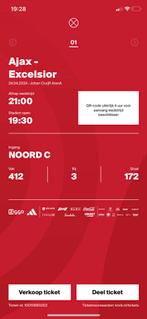 Ajax-Excelsior ticket, Tickets en Kaartjes