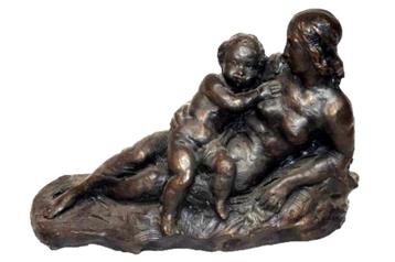 Pierre de Leonardi==ca 1880==BRONS  8.4 kg==moeder met baby beschikbaar voor biedingen