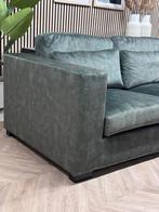 SHOWMODEL Velvet Velours Hoekbank - Groen - 290 x 180, Ophalen, -, Hoekbank, Zo goed als nieuw