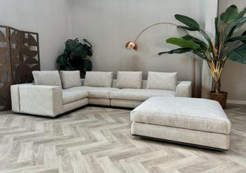 Minotti Hamilton modulaire hoekbank stof cat. G Boucle beschikbaar voor biedingen