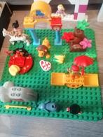 Duplo grote groene grondplaat met dieren thema, Kinderen en Baby's, Speelgoed | Duplo en Lego, Ophalen of Verzenden, Zo goed als nieuw