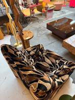 Vintage retro Carl Straub 'Geometric Graphic' fauteuil, Ophalen, Gebruikt, Stof, 75 tot 100 cm