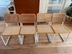 Marcel Breuer stijl cesca eetkamerstoelen buisframe, Huis en Inrichting, Stoelen, Ophalen of Verzenden, Gebruikt, Vier