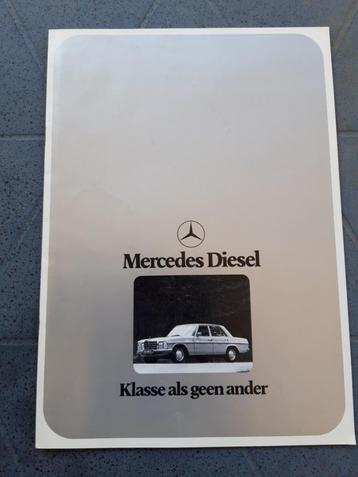 folder Mercedes-Benz Diesel 1974 - ervaringen van rijders beschikbaar voor biedingen