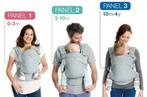 Babylonia Flexia Draagzak; rug, buik & zij + 3 maten, Kinderen en Baby's, Babydragers en Draagdoeken, Ophalen, Zo goed als nieuw