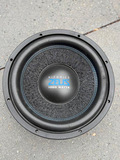Hifonics Zeus ZXS12D2 subwoofer 12 inch 1000 Watt 500 RMS, Auto diversen, Autospeakers, Zo goed als nieuw, Ophalen of Verzenden