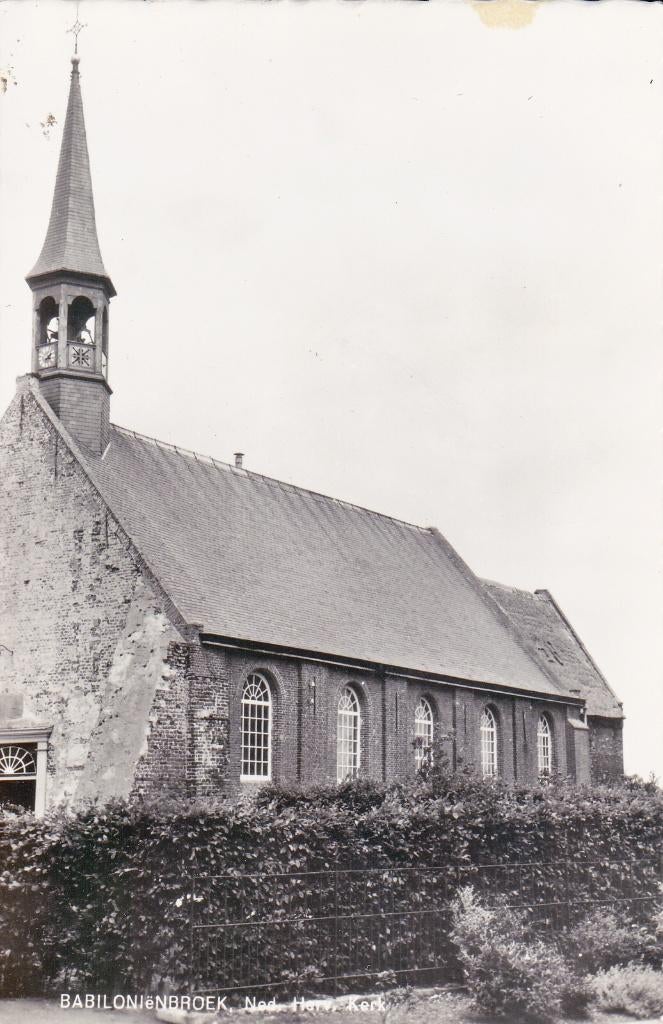 05519 Babyloniënbroek - Ned. Herv. kerk, Verzamelen, Ansichtkaarten | Nederland, Gelopen, Noord-Brabant, 1960 tot 1980, Verzenden