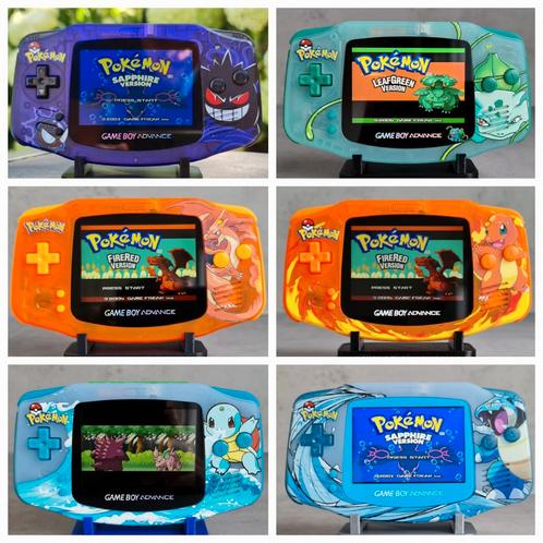 Nintendo Gameboy Advance met IPS V2 LCD scherm (UV print), Spelcomputers en Games, Spelcomputers | Nintendo Game Boy, Game Boy Advance
