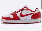 Nike Ebernon Low Prm White University Red Black Sneakers., Overige kleuren, Nike, Nieuw, Ophalen of Verzenden
