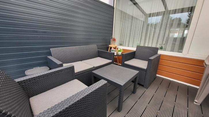Allibert Loungeset - 4 Zitplaatsen, Tuin en Terras, Tuinsets en Loungesets, Zo goed als nieuw, Loungeset, Wicker, 4 zitplaatsen