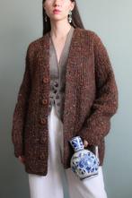Vintage Donegal tweed stijl vest van wol M, Maat 38/40 (M), Bruin, Verzenden, Zo goed als nieuw