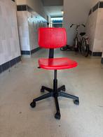 Rode bureaustoel kind, Huis en Inrichting, Ophalen, Gebruikt, Rood, Bureaustoel