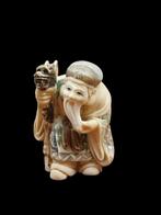 Netsuke polychroom beschilderd, Ophalen of Verzenden