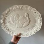 Vintage Keramieken Schaal met Kalkoen Decor, Thanksgiving, Huis en Inrichting, Keuken | Servies, Ophalen, Gebruikt, Keramiek, Schaal of Schalen