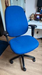 Blauwe bureaustoel, Huis en Inrichting, Bureaustoelen, Ophalen, Gebruikt, Blauw, Bureaustoel