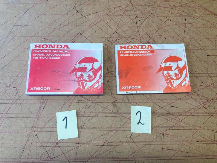 Origineel instruktieboekje HONDA XR600R div. Talen, Motoren, Handleidingen en Instructieboekjes, Honda, Ophalen of Verzenden