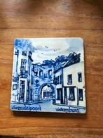 Grendelpoort Valkenburg handpainted delfts blauw 10,5 cm, Ophalen of Verzenden