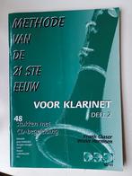 Lesboek Klarinet Inclusief CD - Deel 2 Methode 21 ste eeuw, Muziek en Instrumenten, Bladmuziek, Gebruikt, Overige genres, Les of Cursus