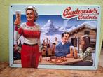 reclamebord Budweiser Budvar bier, Ophalen of Verzenden, Nieuw, Reclamebord, Plaat of Schild, Overige merken