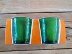 4 groene Arcoroc glazen nieuw in verpakking jaren 60/70, Ophalen of Verzenden, Huis en Inrichting