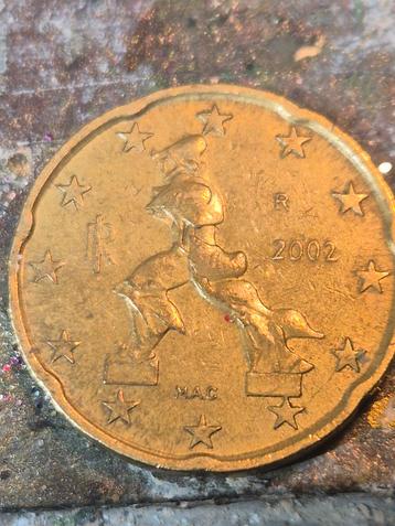 Italië 20 cent 2002 - Boccioni Zeldzame  beschikbaar voor biedingen