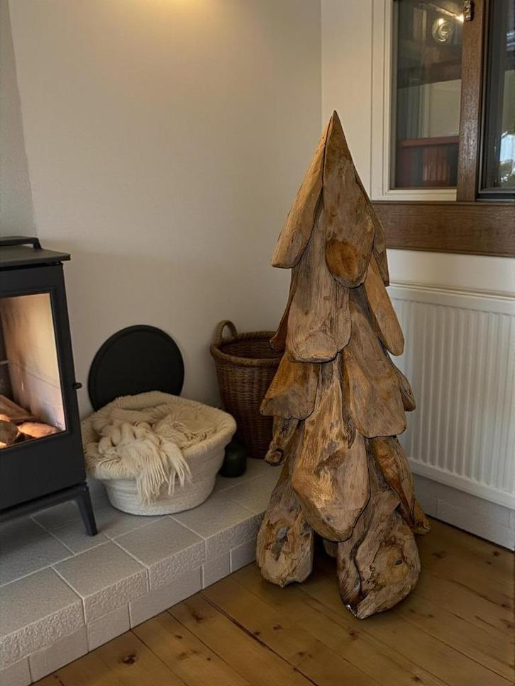 Kerstboom (80 cm) handgemaakt van hout, Diversen, Kerst, Nieuw, Verzenden