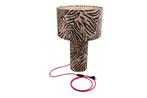 Tafellamp Zebraprint, Huis en Inrichting, Lampen | Tafellampen, Verzenden, Nieuw, Eclectisch, 50 tot 75 cm