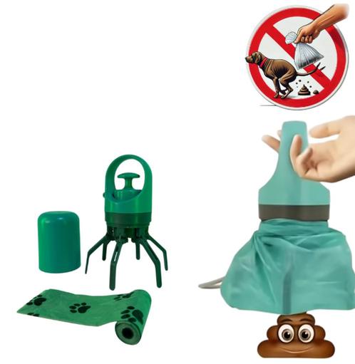 Hygiënische Hondenpoepgrijper met Afvalzakhouder, Caravans en Kamperen, Kampeeraccessoires, Nieuw, Ophalen of Verzenden