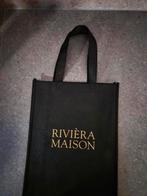 Riviera Maison tas zwart met goudkleurige letters, Ophalen of Verzenden, Nieuw, Zwart