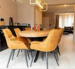 Mooie velvet stoelen, Ophalen, Gebruikt, Bruin, Vijf, Zes of meer stoelen