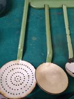 lepelrek emaille groen retro, Ophalen of Verzenden, 'T Olde Gre-j, Info@toldegrej.nl, Endepoelstraat 20f Didam