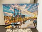 Oosterhaven Groningen, Antiek en Kunst, Kunst | Schilderijen | Klassiek, Ophalen