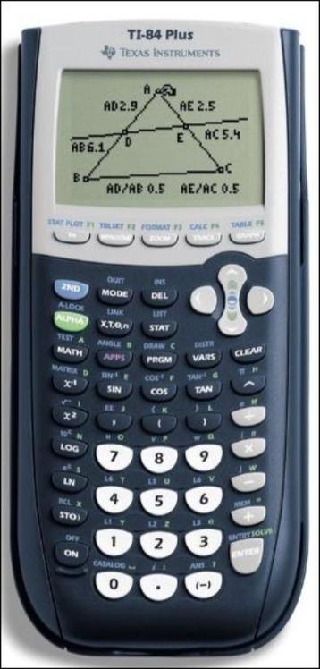 Grafische rekenmachine TEXAS TI-84 Plus CE-T  (2e-hands) beschikbaar voor biedingen