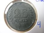 Kwartje 1941 zink (nr 4), Postzegels en Munten, Munten | Nederland, Ophalen of Verzenden, Koningin Wilhelmina, 25 cent, Losse munt