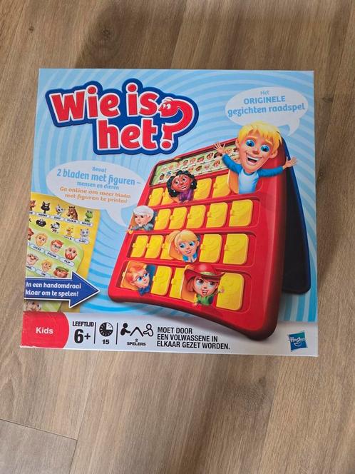 Spelletje Wie Is Het - evt in combinatie met andere spellen, Hobby en Vrije tijd, Gezelschapsspellen | Overige, Zo goed als nieuw