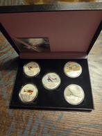 Set van 5 herdenkingsmunten WOI vliegtuigen, Ophalen of Verzenden