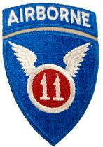 amerikaanse ww2  11 airborne patch, Verzamelen, Militaria | Tweede Wereldoorlog, Ophalen of Verzenden, Amerika, Embleem of Badge