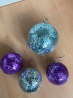 Discoballen zilver en paars, Huis en Inrichting, Ophalen, Gebruikt