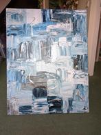 Abstract schilderij blauw, Ophalen