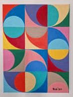 abstract , zelf geschilderd op acryl, Ophalen