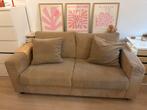 Bruine bank 180cm - evt incl. kussens!, Ophalen, Gebruikt, 150 tot 200 cm, Tweepersoons