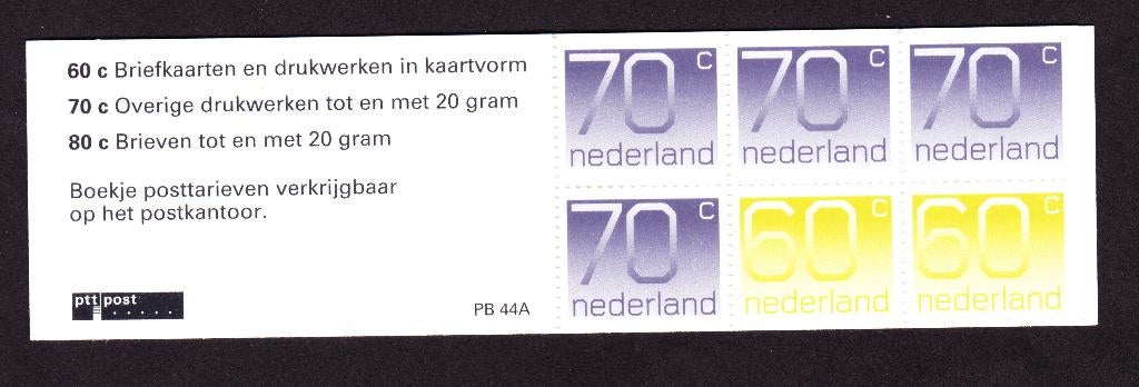 Nederland NVPH pb 44a postfris, Verzenden, Na 1940, Postfris
